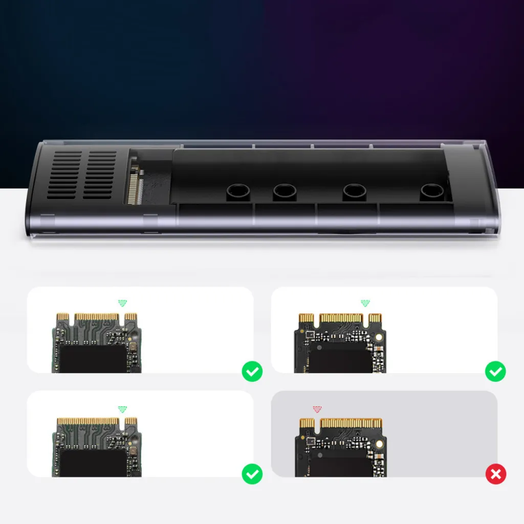 Boîtier M.2 NVMe pour Transfert de Données Rapide - UGREEN USB-C Gris