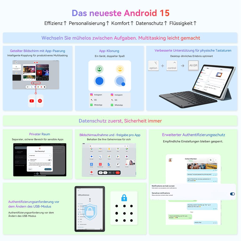 Tablet Blackview Mega2 z systemem Android 15, wyświetlaczem Zdjęcie produktu 8