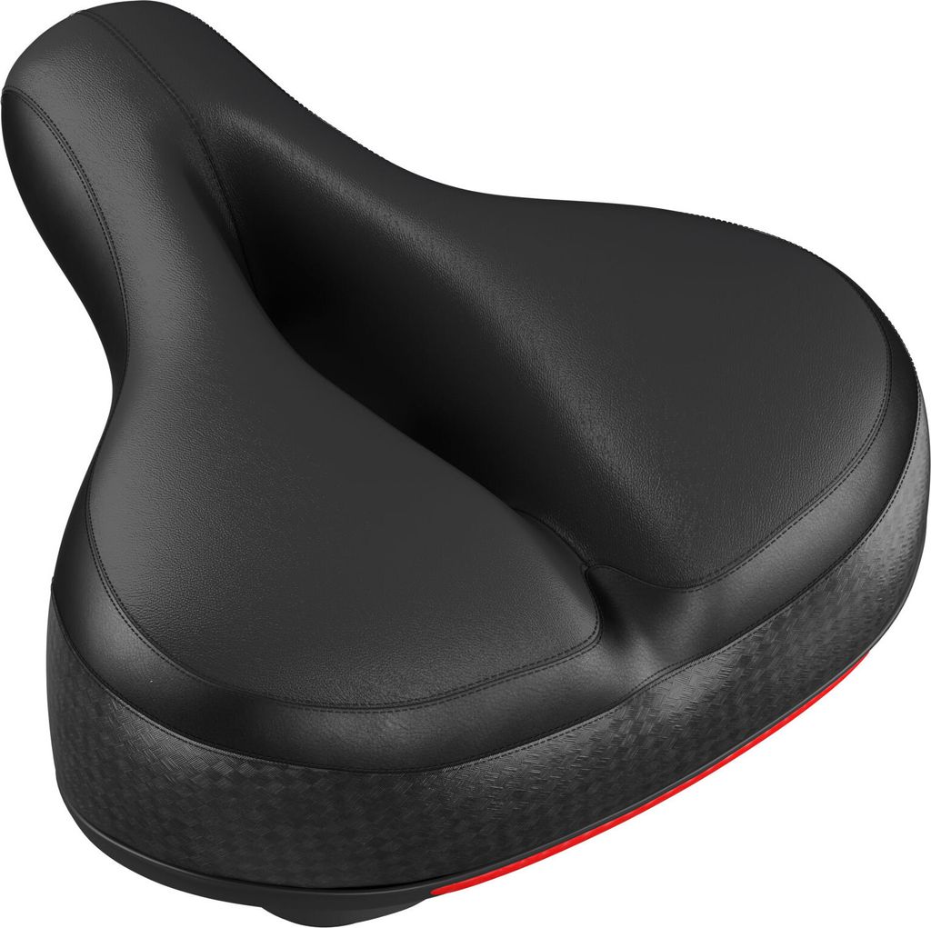 WELLGRO breiter Fahrradsattel - Cityrad Sattel - Produktbild 