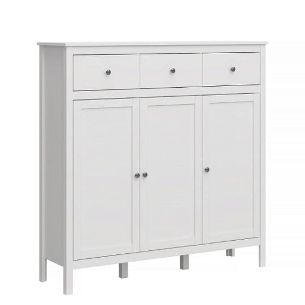 OXM Ole Kommode Mattes Weiß 133 x 134.5 x 37 Kaufland.de