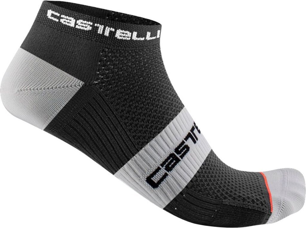 Castelli Lowboy 2 Sock Black/White 2XL Fahrradsocken