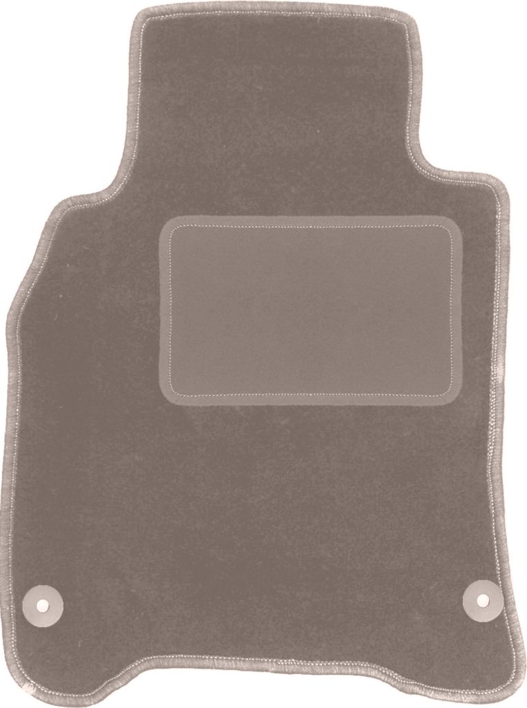 Fahrerfußmatte Velours beige passend für Infiniti M Hybryda (2010-, Limousine) – mit Befestigungen – passgenau