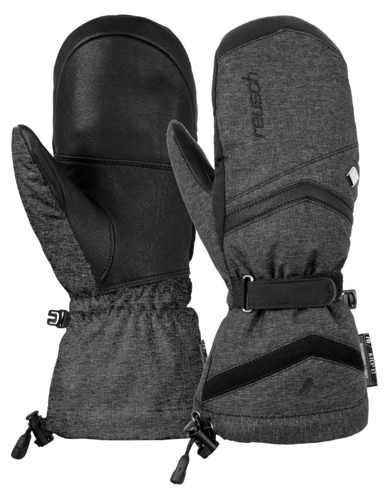 REUSCH Damen Skihandschuhe Naria R-TEX XT Mitten schwarz/grau schwarz/grau 6,5