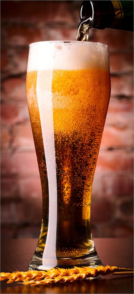 Türtapete Türposter Frisches Pils - Größe: 93 x 205 cm