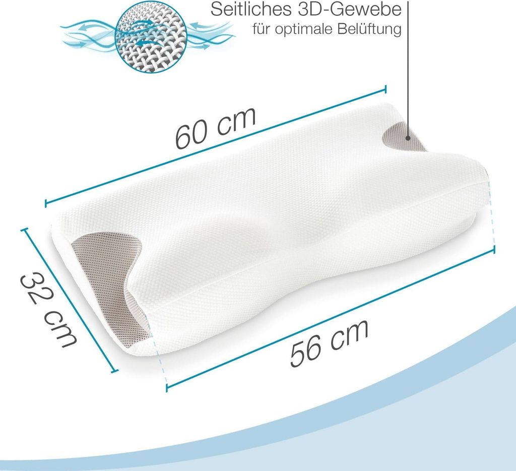 Bestschlaf Nackenstützkissen Visco Weiß Produktbild 7