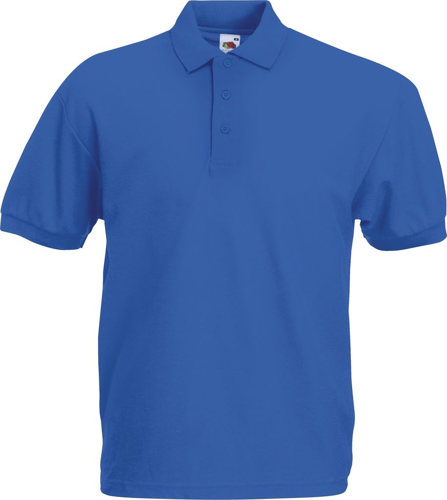 Fruit Of The Loom 65/35 Herren Piqué Polo-Shirt, Kurzarm BC388 (XL) (Königsblau)