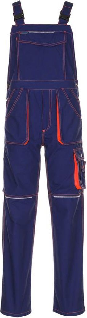 Größe 106 Unisex Planam Basalt Neon Latzhose marine orange Modell 6231