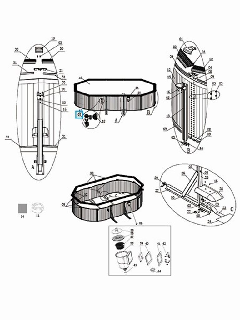 Bestway Schlauchadapter-Set für Hydrium Pool Produktbild 