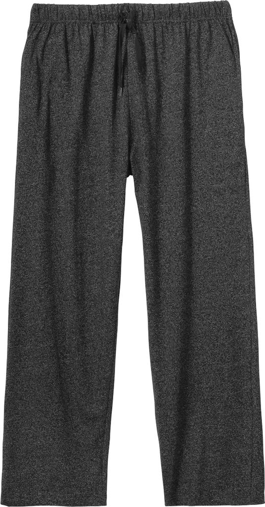 Adamo leichte Homewear-Hose schwarz melange XXL
