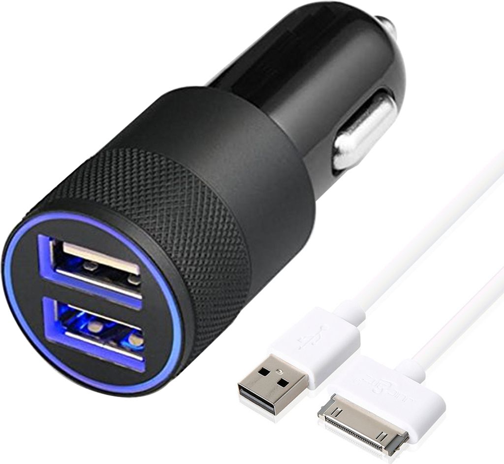 MMOBIEL High Speed KFZ-Ladegerät Zigarettenanzünder 2 USB Produktbild 