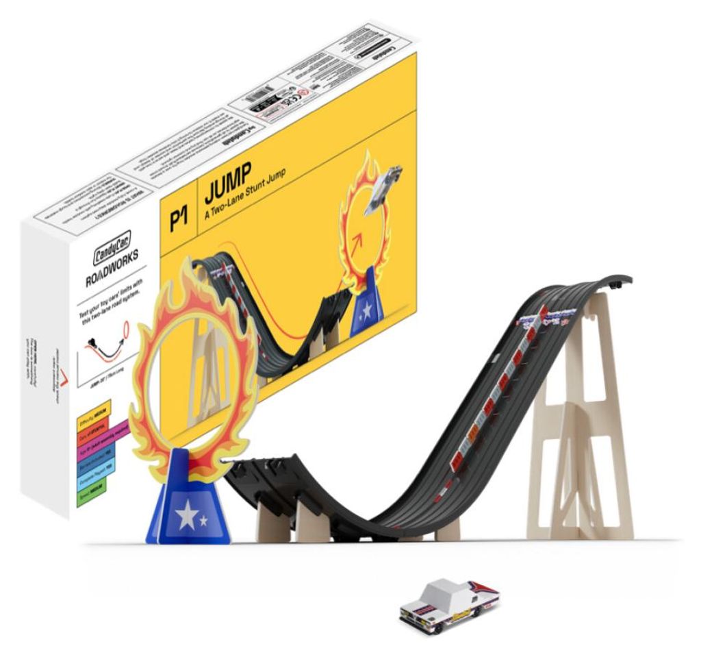Candylab - Circuit routier pour petites voitures avec saut Image du produit 