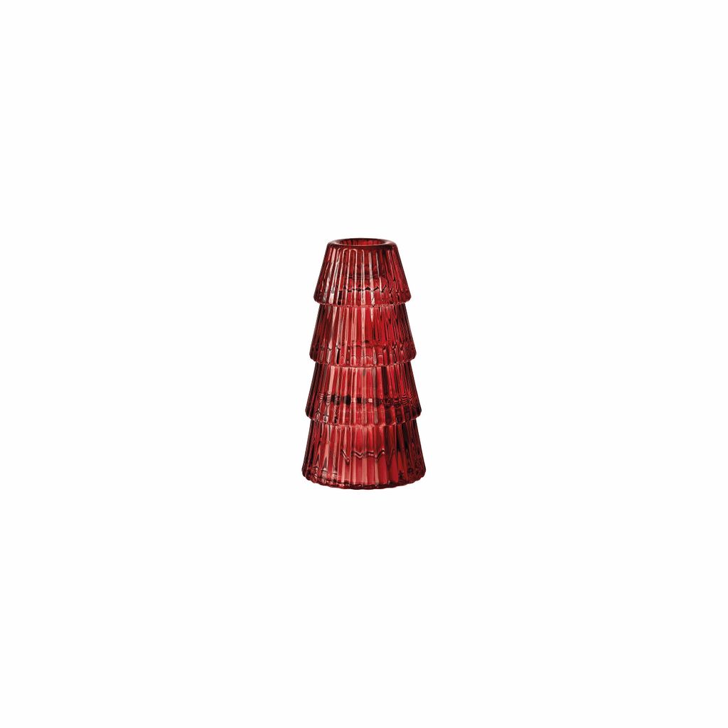 Hutschenreuther Christmas Love Glas rot Baum/Kerzenhalter