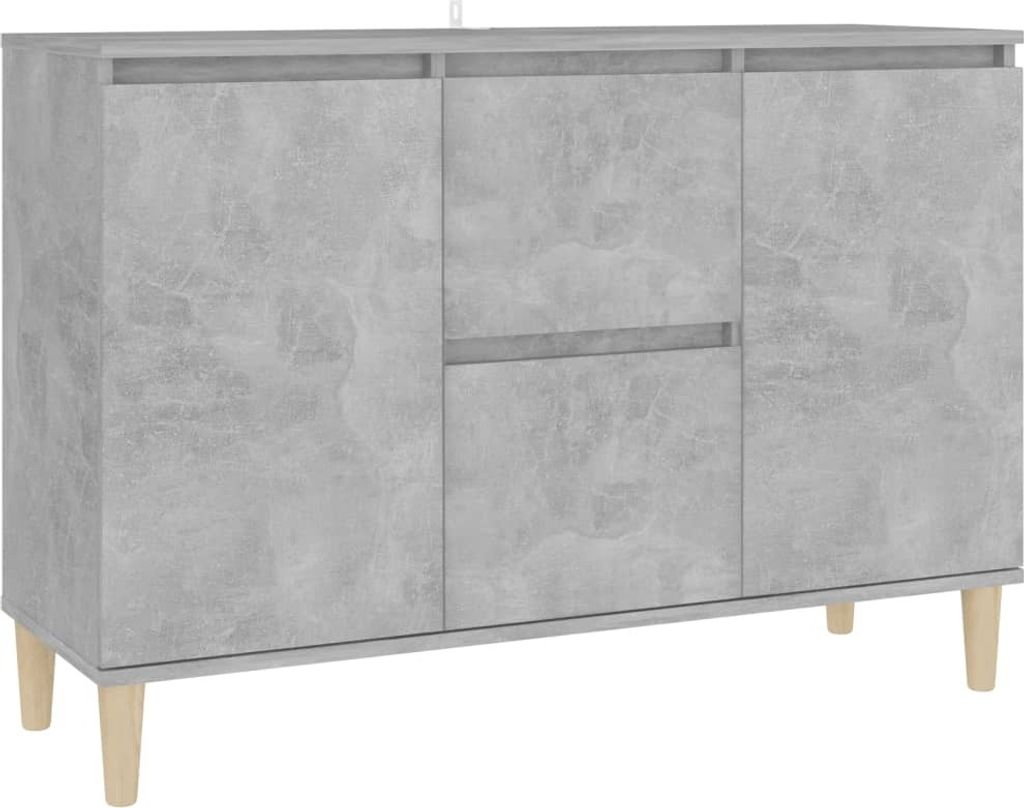 Sideboard Betongrau 103,5x35x70 cm Holzwerkstoff