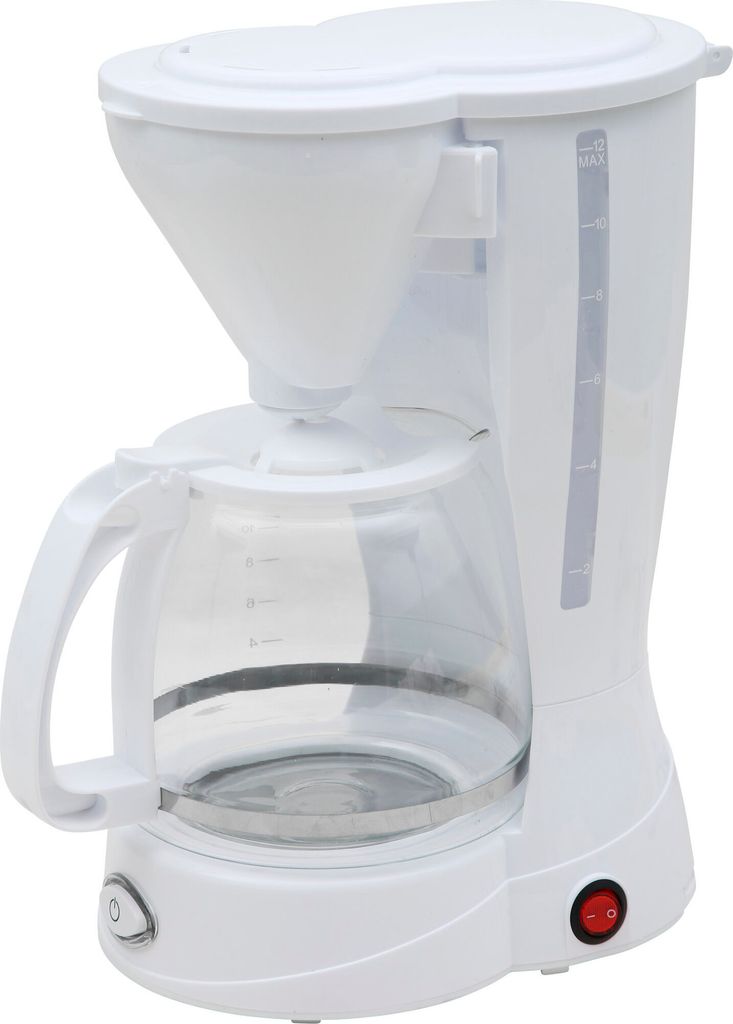 Kaffeemaschine 12 Tassen Filterkaffeemaschine Glas Kanne Produktbild 