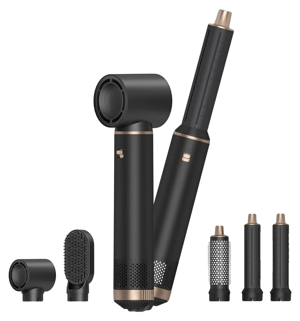 Styler Capillaire Multifonction 5 en 1 avec Embouts de Coiffage Pro