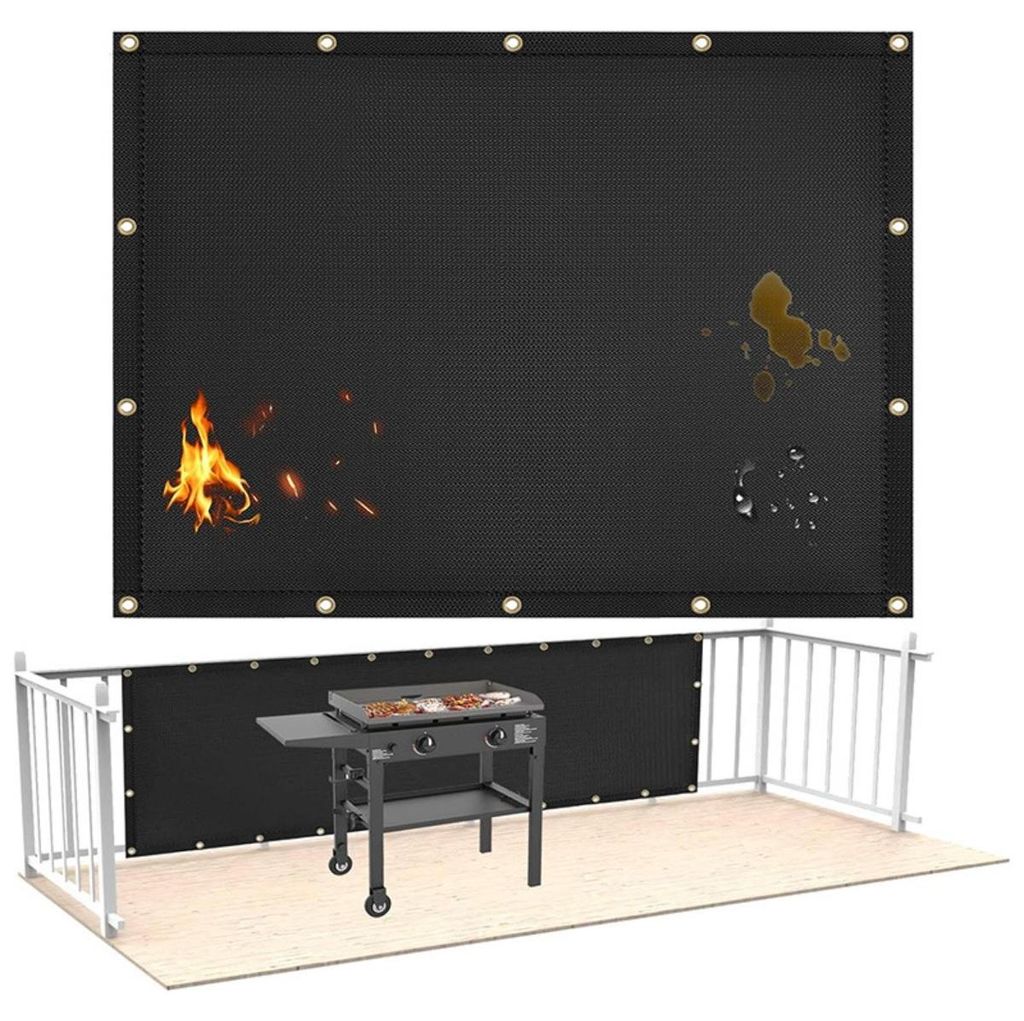 INF Feuerfester Glasfaser Grill-Hitzeschutz 3x4Ft Produktbild 