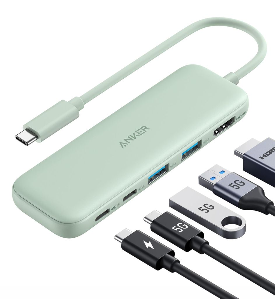 Anker USB-C Hub, 332 USB-C Hub (5-in-1) mit 4K HDMI Produktbild 