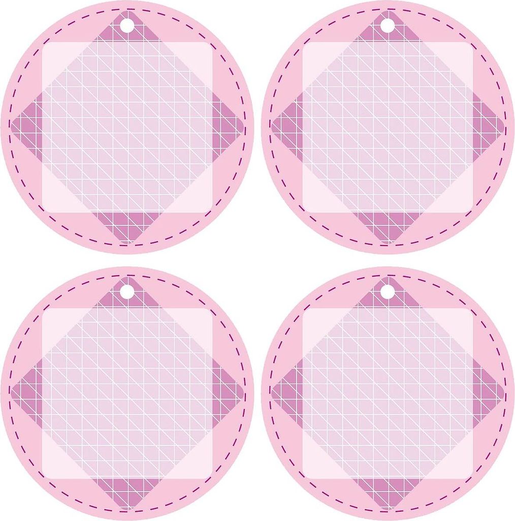 Oblique Unique 4 Geschenkanhänger Geschenk Deko Anhänger Etiketten Geburtstag Hochzeit Baby Shower - rosa