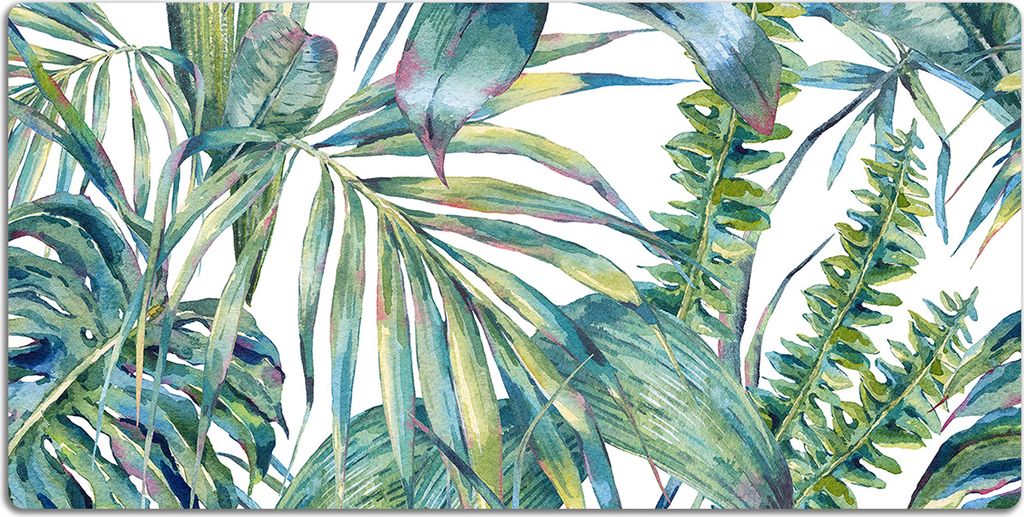 Schreibtischmatte Tischunterlage 120x60 cm Mauspad - Exotischer Farn.