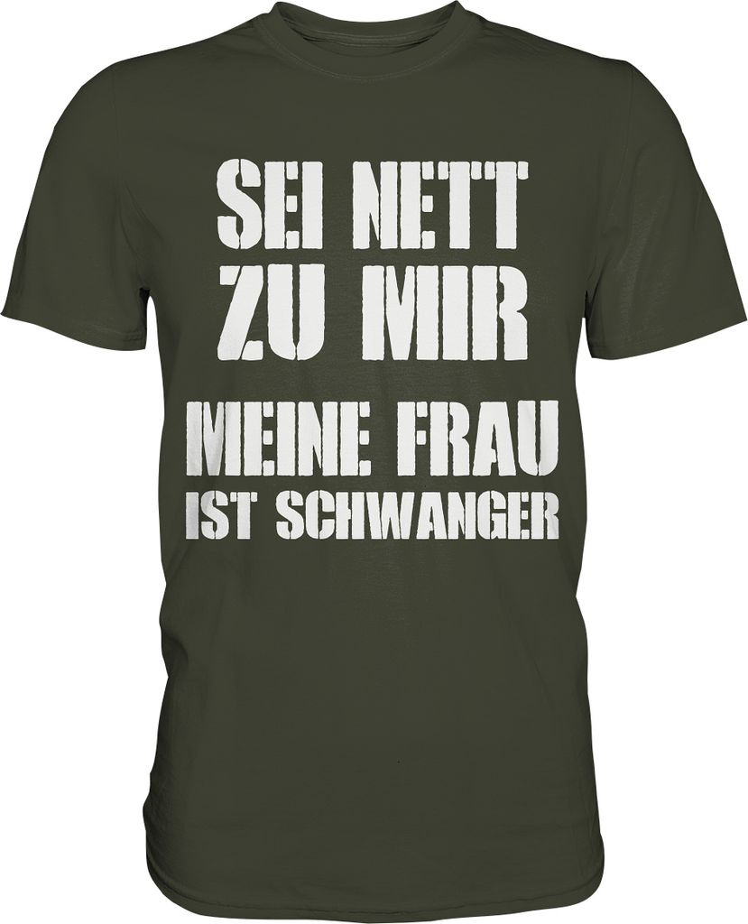 Meine Frau ist Schwanger Herren Premium T-Shirt – Urban Produktbild 