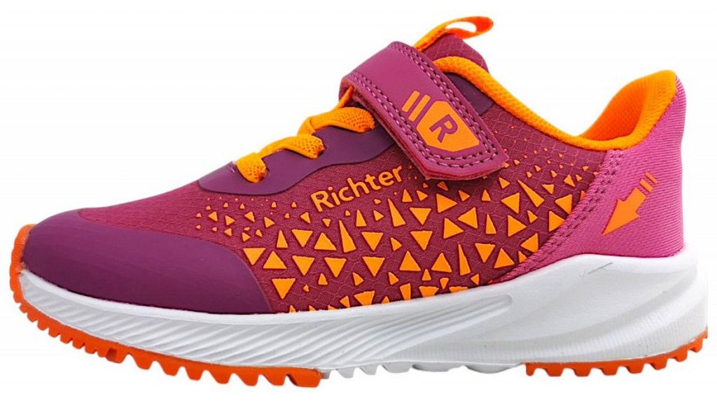 Richter Kinderschuhe Mädchen Halbschuhe Klettschuh Rosa Freizeit, Schuhgröße:34 EU
