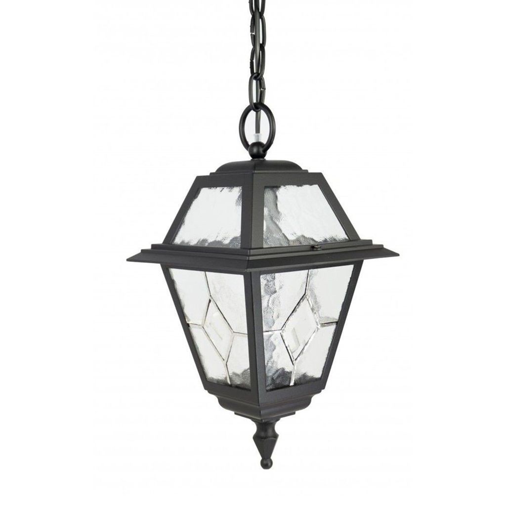 Lampe d'extérieur suspendue 72 x 19,5 cm 1xE27 noir IP43 Image du produit 