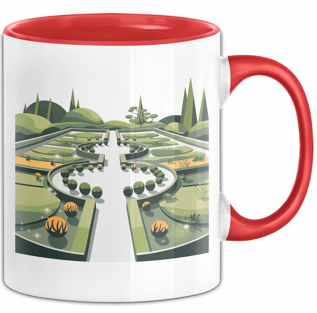 Landschaftsarchitekt Tasse Geschenk Lustige Geschenkidee Spruch Für Outdoor Designer (Rot)