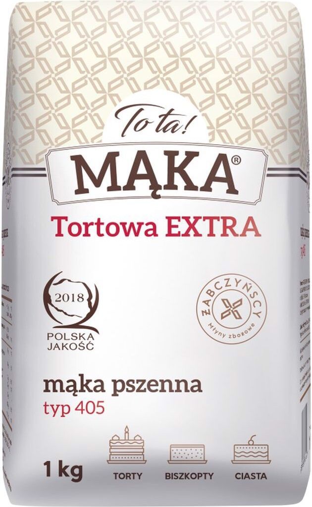 To Ta! Mąka Pszenna Tortowa Extra Typ 405 1 Kg Zdjęcie produktu 