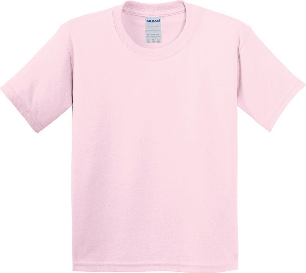 Gildan Kinder T-Shirt mit Rundhalsausschnitt, kurzärmlig BC485 (M) (Hellpink)