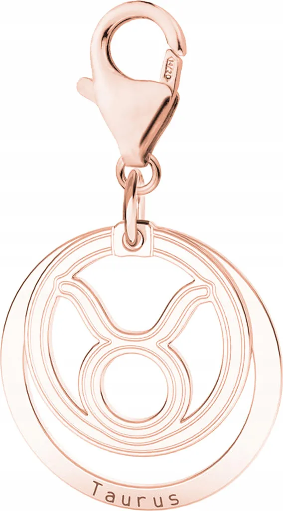 Charm Toro Argento 925 Oro | Ciondolo Zodiaco per Collane e Bracciali