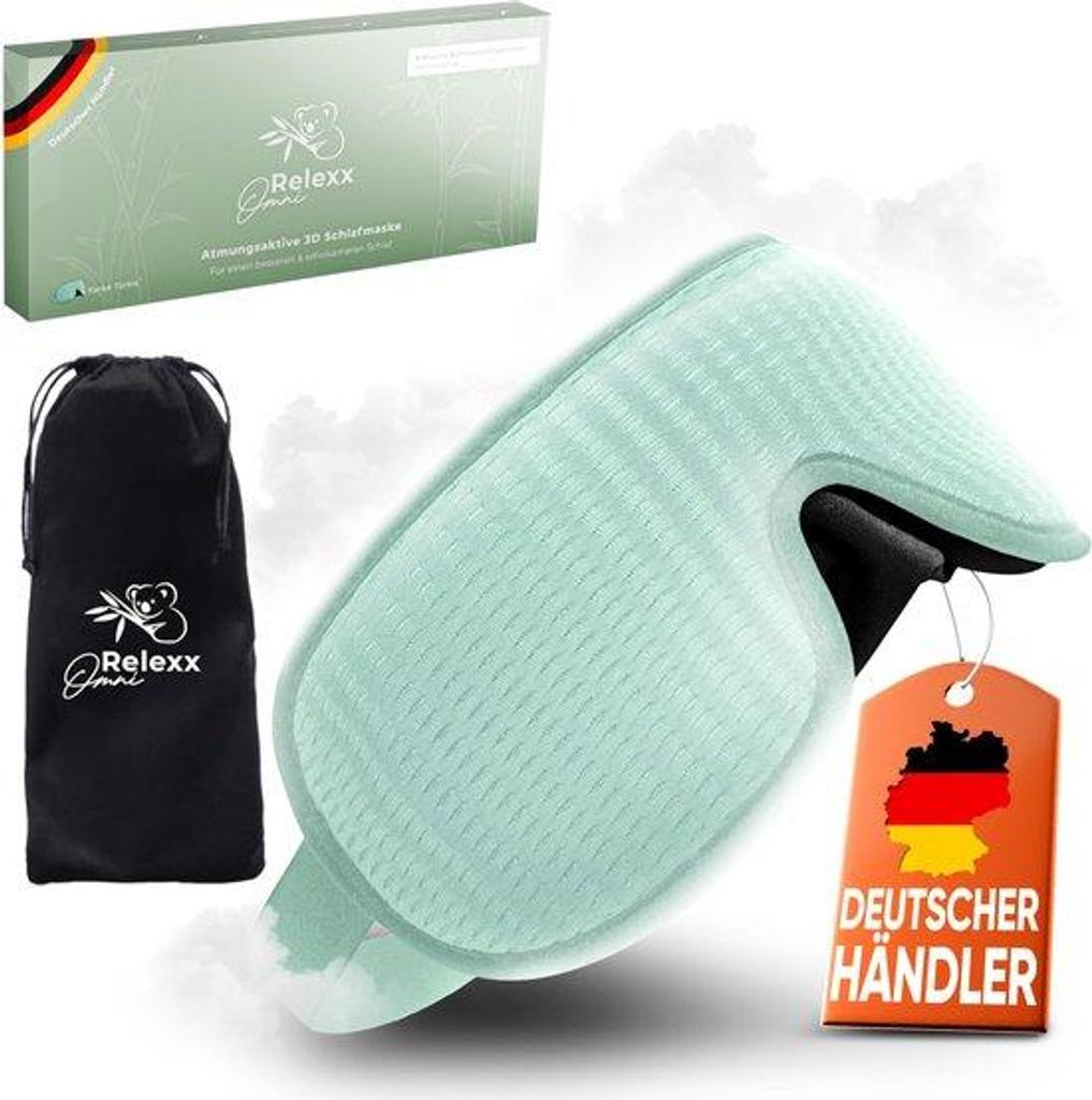 Maschera per dormire OMNIRELEXX per donne e uomini – Immagine del prodotto 