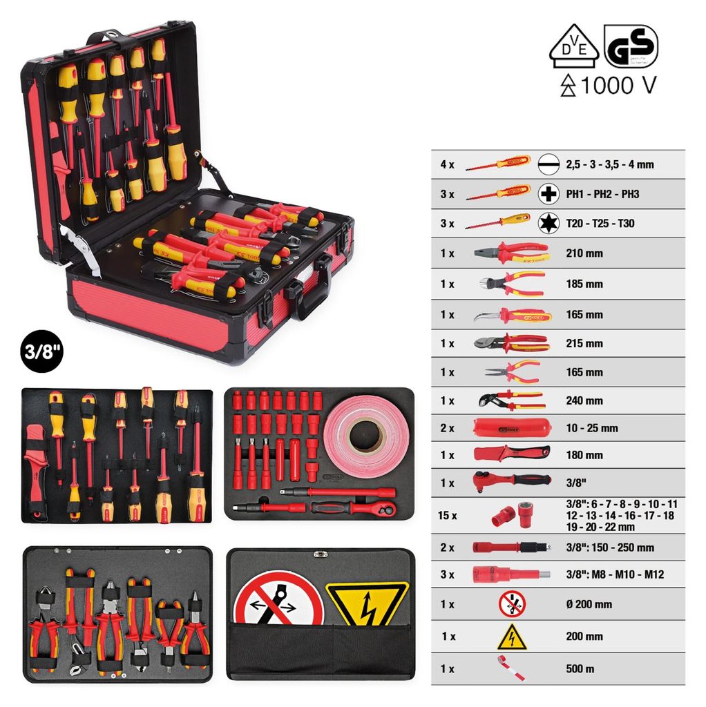 KS Tools 117.1890 mechanics tool set 43 tools Immagine del prodotto 