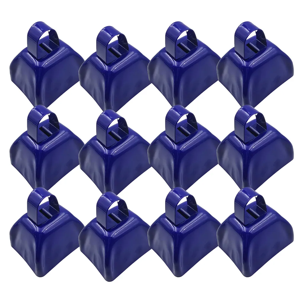 Cloche de vache en métal robuste - Lot de 12 petites cloches de pâturage