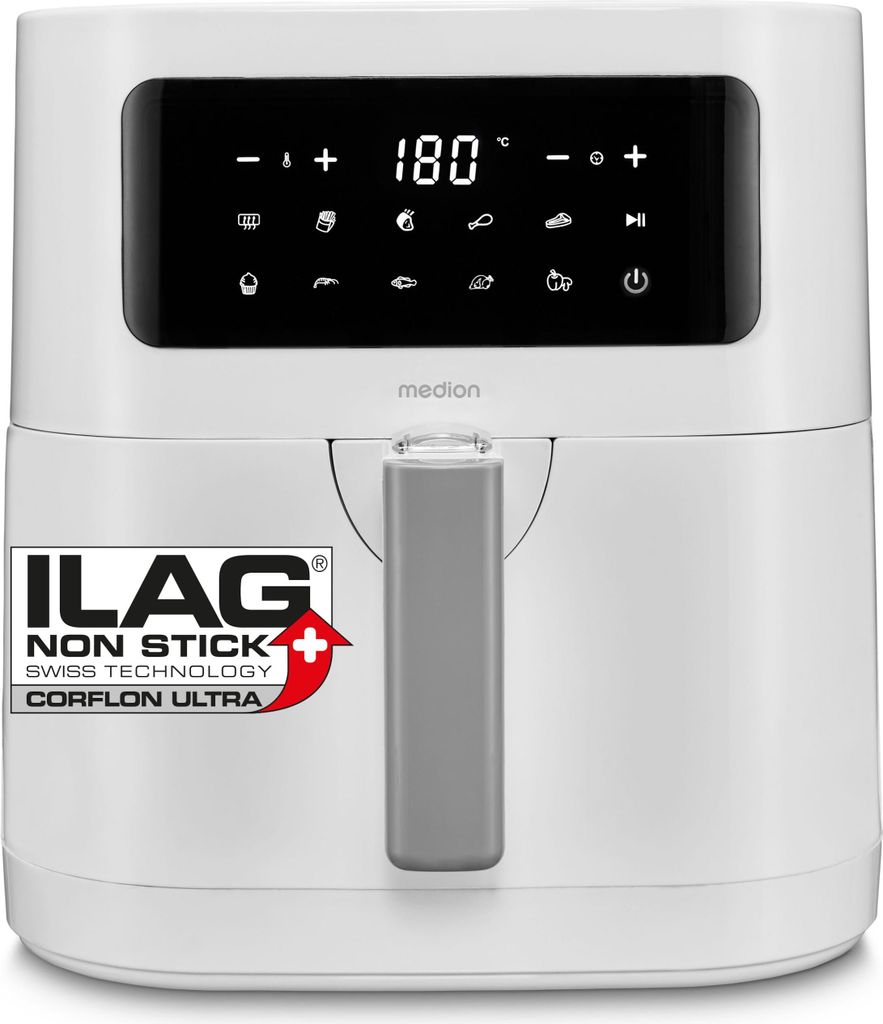 MEDION E40 XL Heißluftfritteuse (5,2 Liter, Airfryer, 2.150 Produktbild
