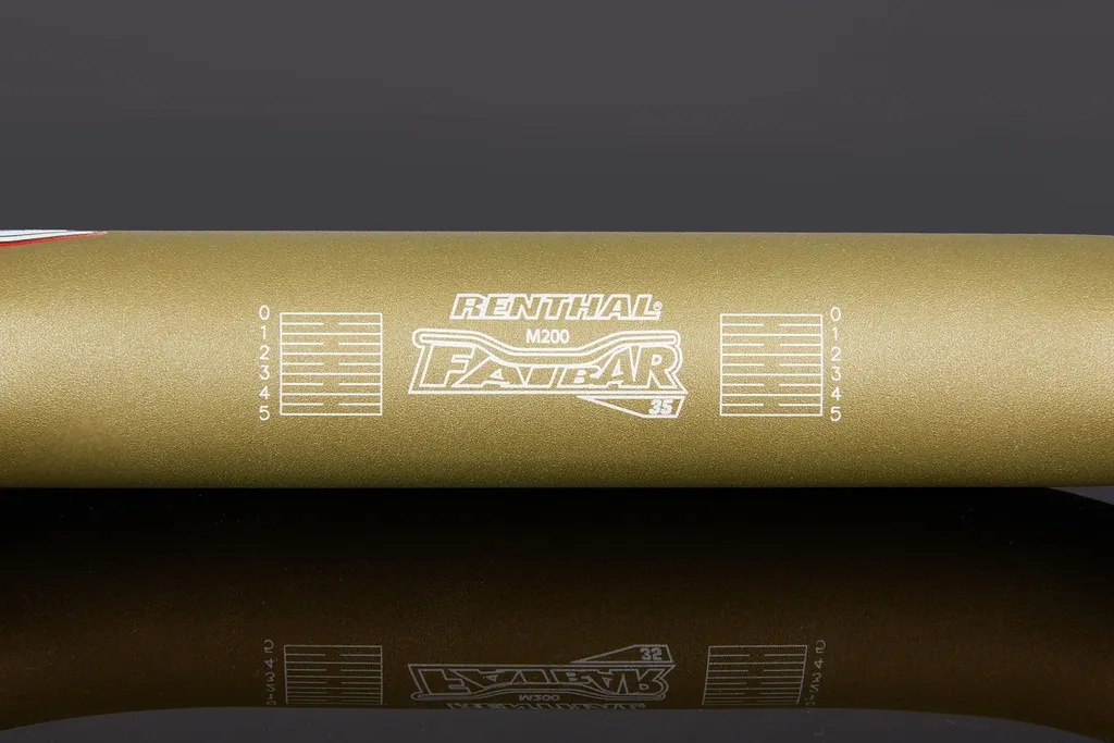 V2 Fatbar Guidon élévateur 35.0mm x 820 mm Or - Rise 50 mm VTT DH