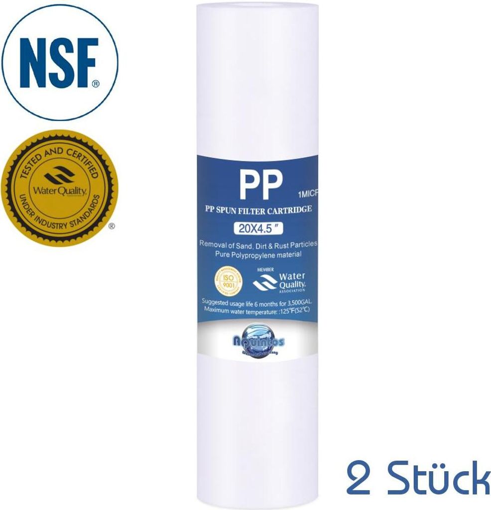 Big Blue Sedimentfilter 20 Zoll 1 Micron 2 Stück