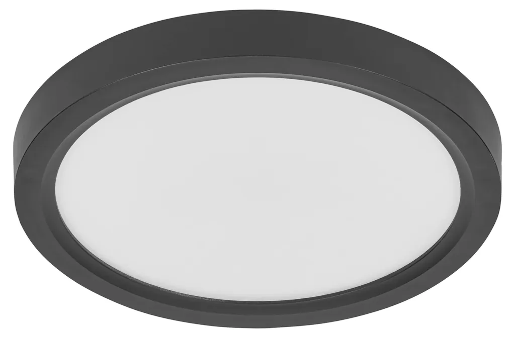 Plafonnier LED Circulaire Noir 320mm pour Salon et Chambre 24W OSRAM