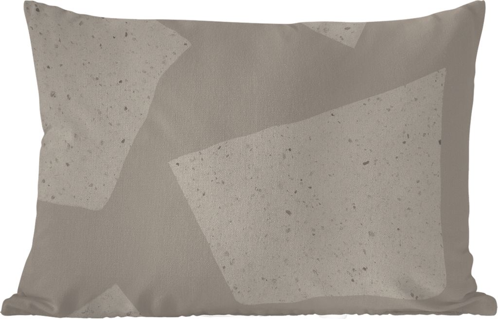 MuchoWow Outdoor Kissen - Terrazzo - Abstrakt - Pastell - Muster - 50x30 cm - Wetterfest - Lounge Kissen - Sofa kissen - Wohnzimmer Dekoration