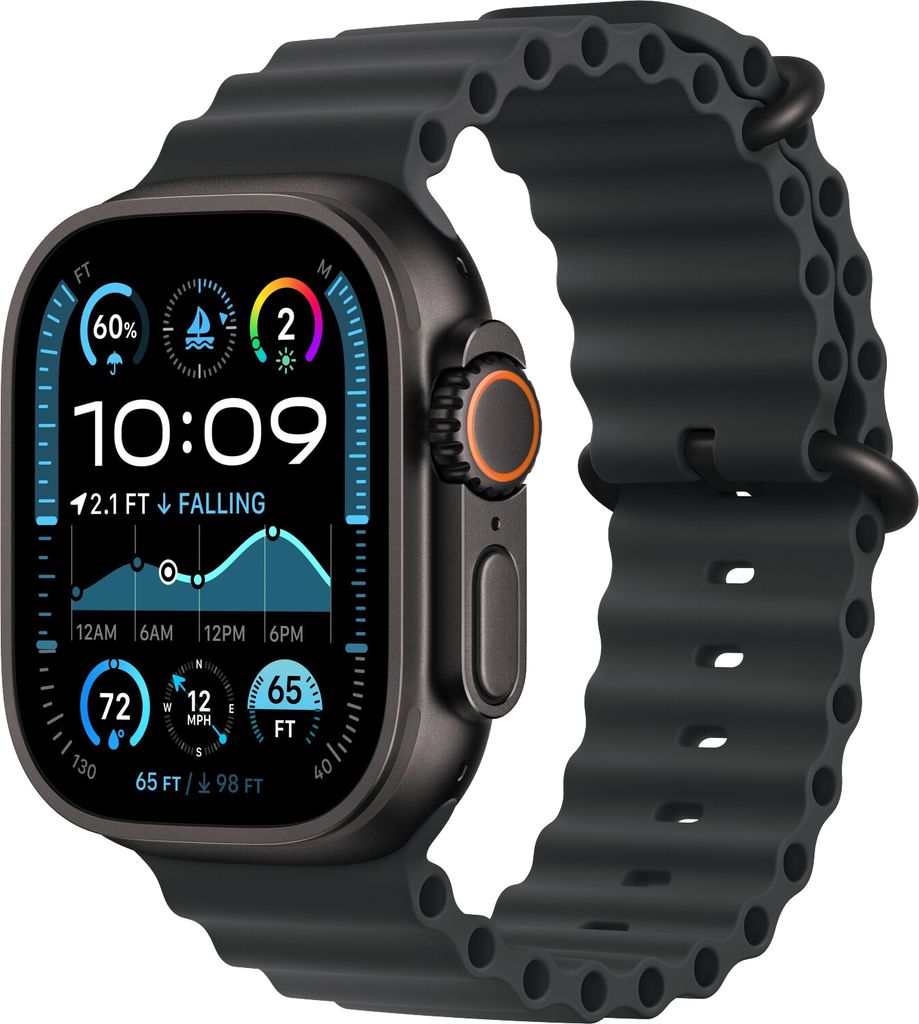 Apple Watch Ultra 2 (2024) Titanový černý náramek Ocean Obrázek produktu 1