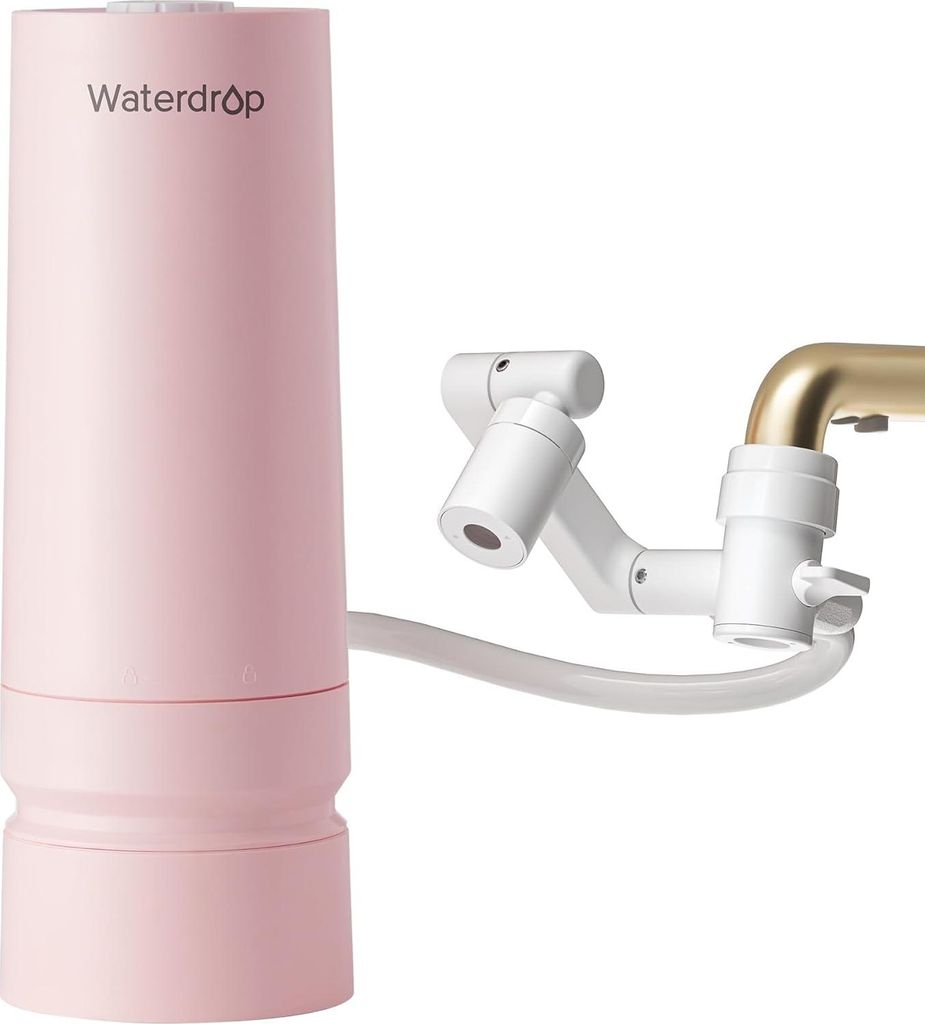 Waterdrop Hautpflege Gesichtsreiniger Wasserfilter BFC3-Lite, Countertop Gesichtsreinigungs-Wasserhahnfilter für die Haut, Reduziert Chlor, Nanosk...