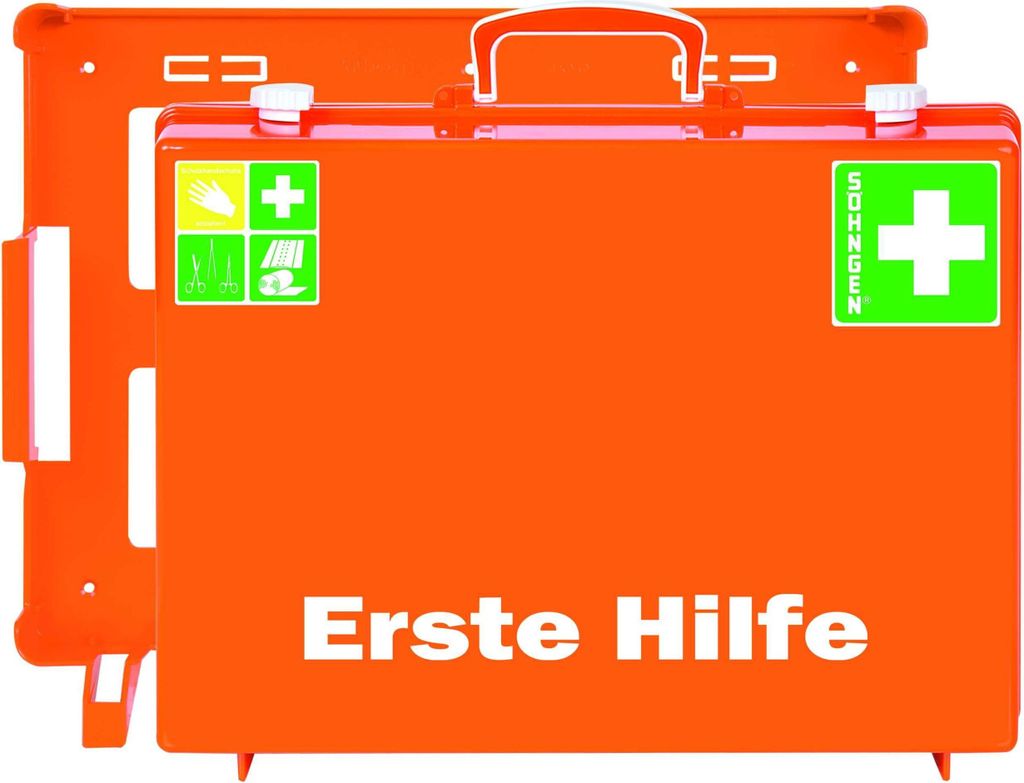SÖHNGEN 0301155 Erste Hilfe-Koffer MT-CD Industrie Norm orange - Füllung Standard DIN 13169