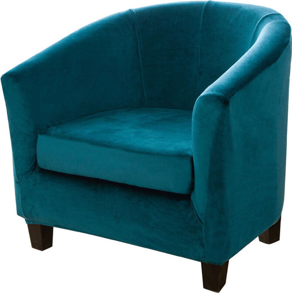 (Dunkelgrün)Strecken Sesselbezug Abnehmbarer Sofabezüge Husse für Clubsessel