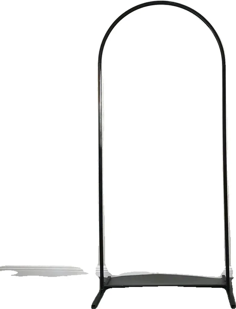 Espositore Metallico Nero 60x150cm | Supporto Retail Personalizzabile