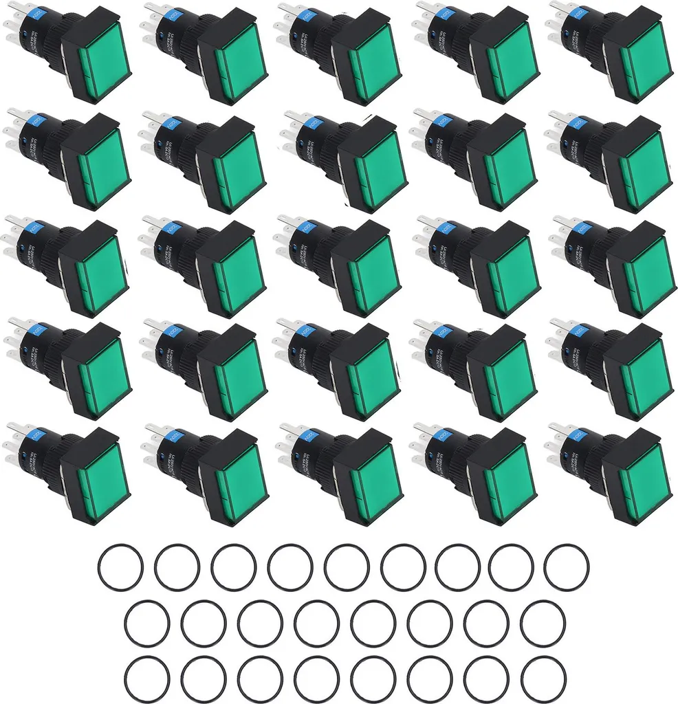 Boutons-Poussoirs 220V pour Maintenance de Machines et Tableaux Électriques