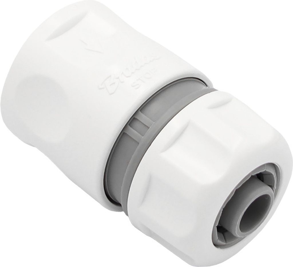 Bradas WL-2140 Raccord de tuyau WHITE LINE avec arrêt d'eau Image du produit 