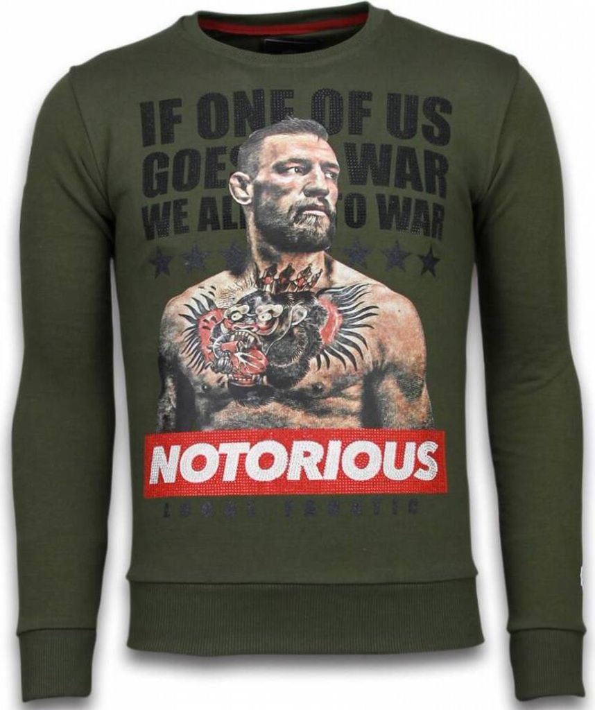Conor Notorious Crewneck Groen - XL