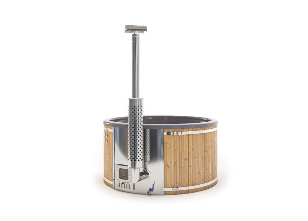 Finntherm Holz Badefass Stockholm aus Thermoholz, Produktbild 4