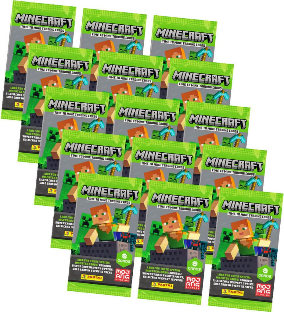 Minecraft 2 Karten Time To Mine - Minecraft Trading Cards (2022) - 15 Booster