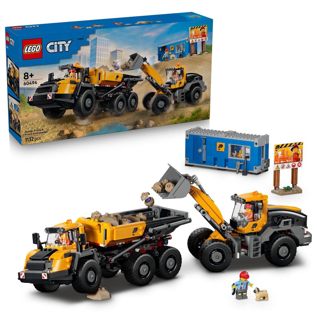 LEGO City Kipplaster und Schaufellader Spielzeuge - Produktbild 