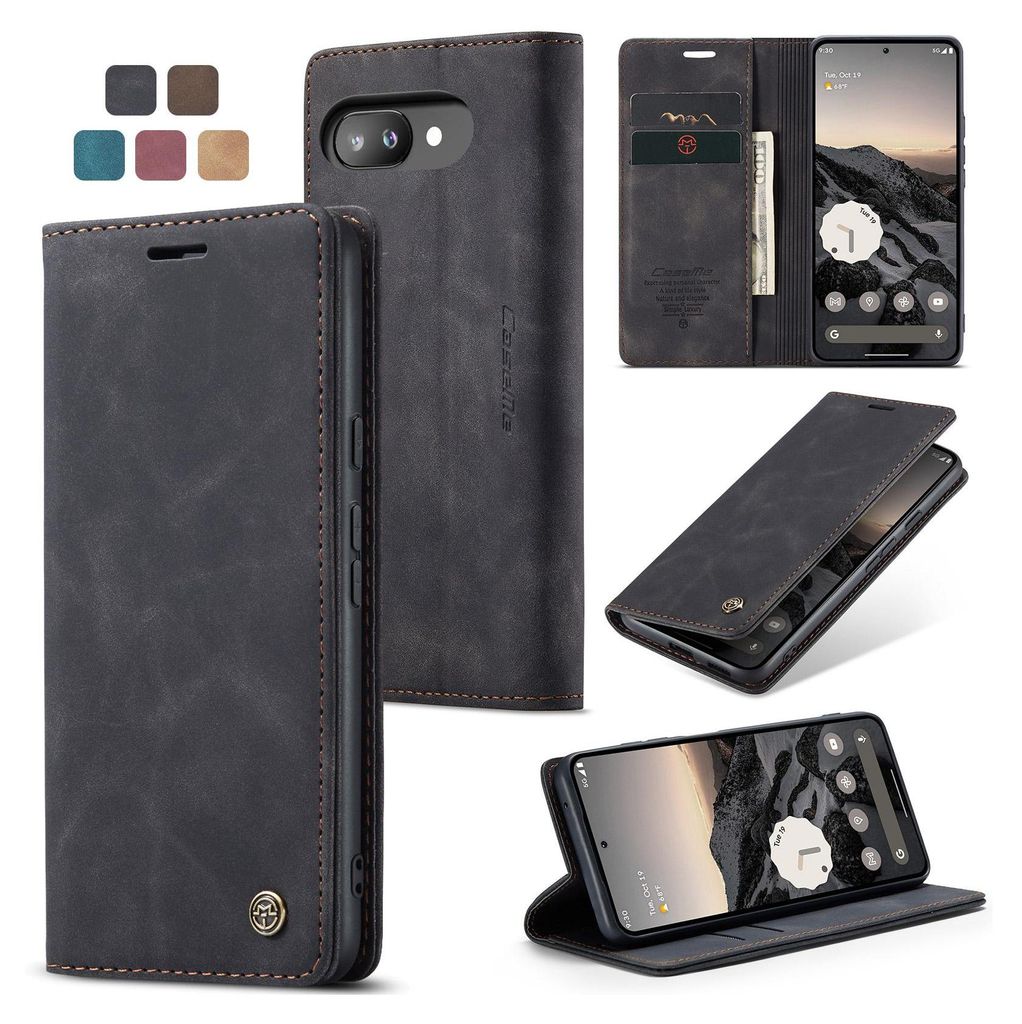 Caseme Handyhülle Leder Hülle Klapphülle Tasche Etui für Produktbild 